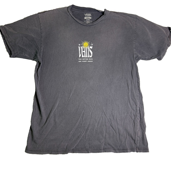 VANS Off The Wall Original Mindset Graphic Tee Mens Large Gray Skater Streetwear - Picture 2 of 7